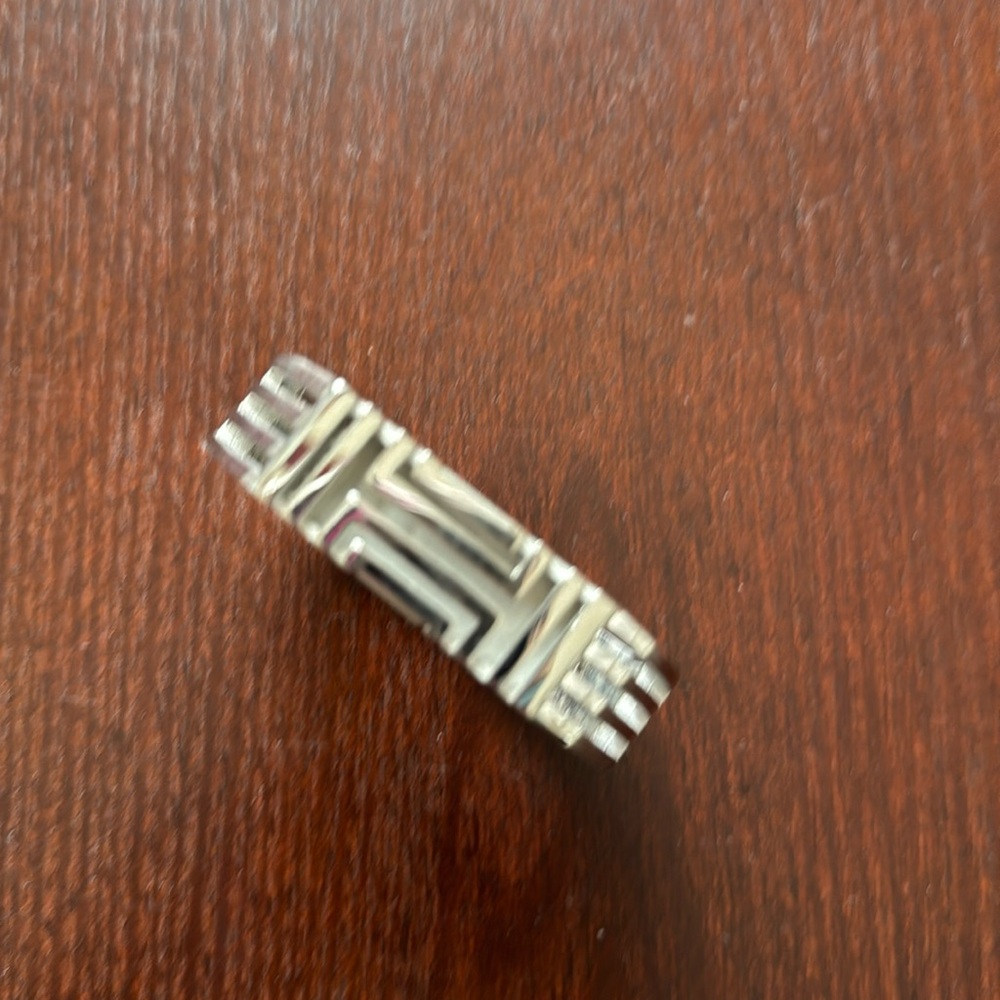Tory Burch Silver Sport Fitbit Bangle/Bracelet Bangle Rhodium Plated